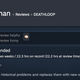A Steam user review of the video game Deathloop.
